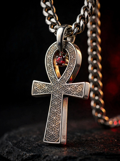 NIGHT SHIFT Ankh Pendant alternate view