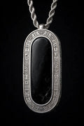 NIGHT SHIFT Cartouche Onyx Pendant
