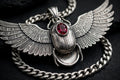 NIGHT SHIFT Winged Scarab Pendant