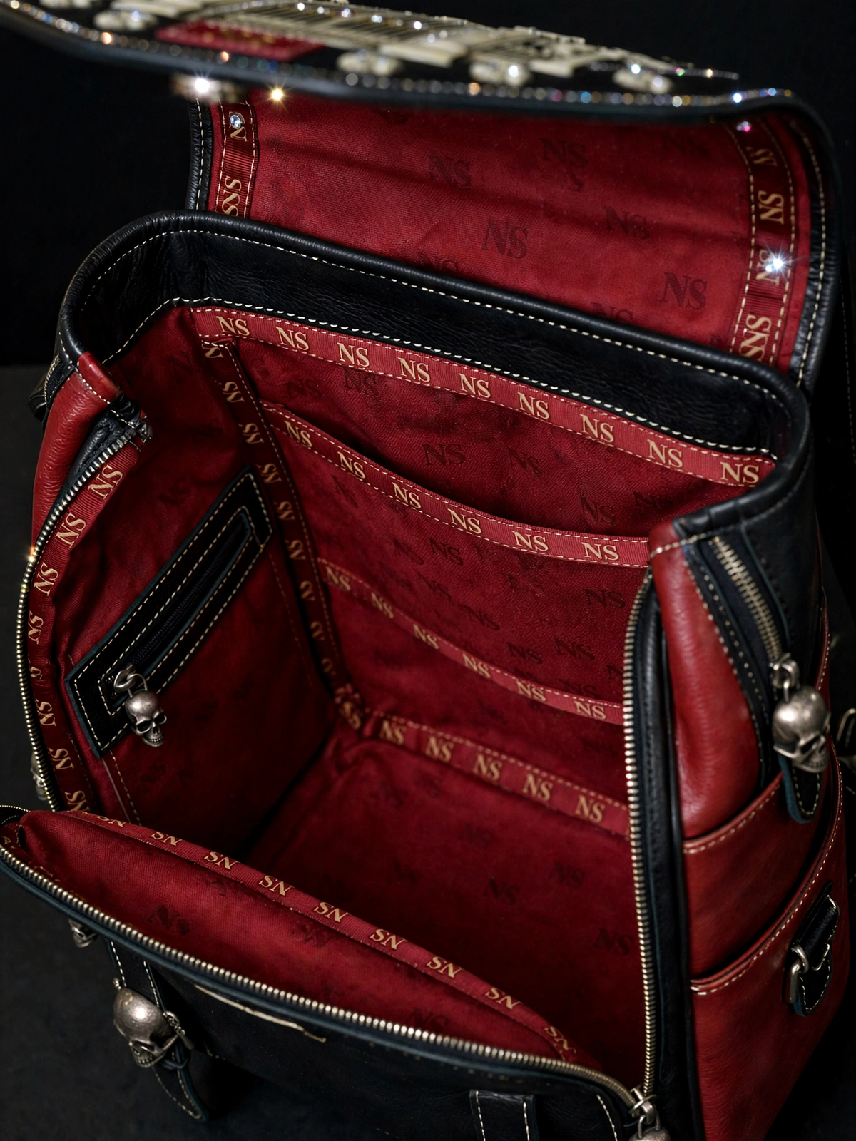 NS Heaven Gates Leather Book Bag