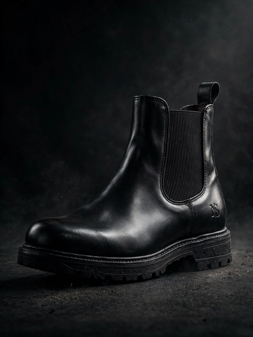NIGHT SHIFT Black Chelsea Boot