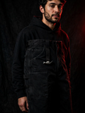 NIGHT SHIFT Black Denim Carpenter Pants
