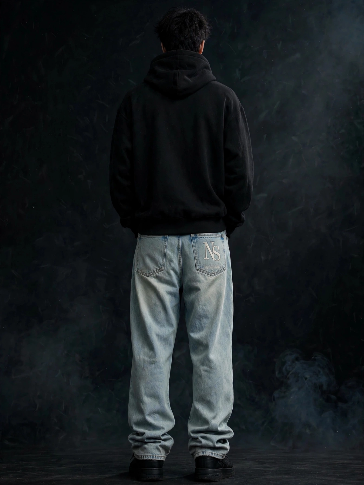 Light Wash Baggy Denim Jeans