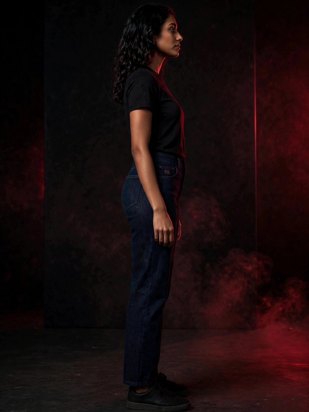 Dark Straight Denim Jeans