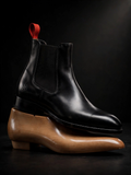 NIGHT SHIFT Black Dress Chelsea Boot