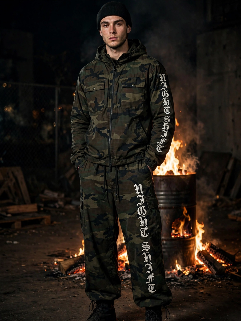 NS Camo Zip Set (Jacket + Pants)