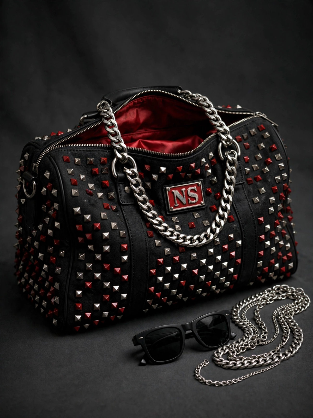 NS Chain Studded Duffle