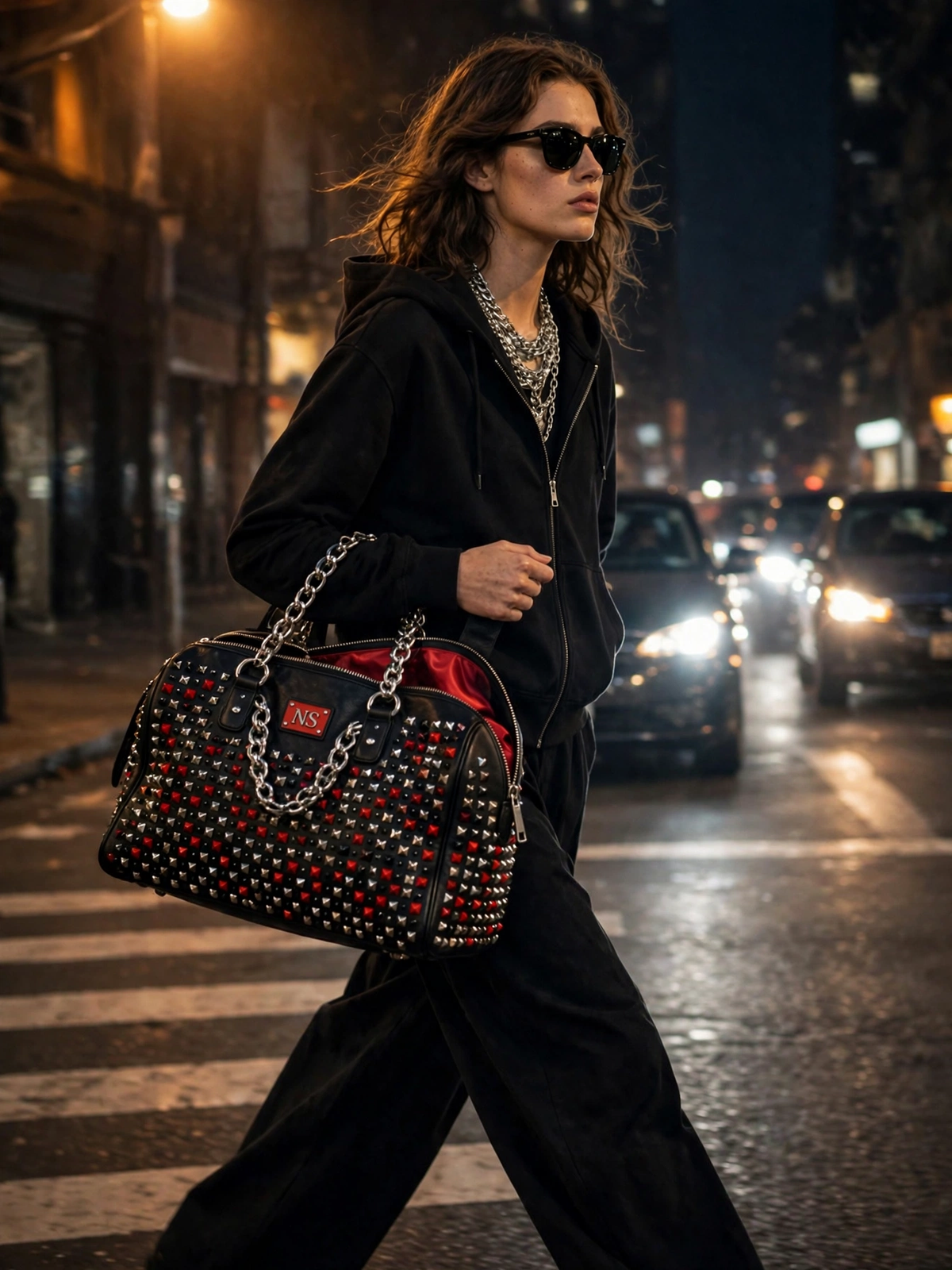 NS Chain Studded Duffle