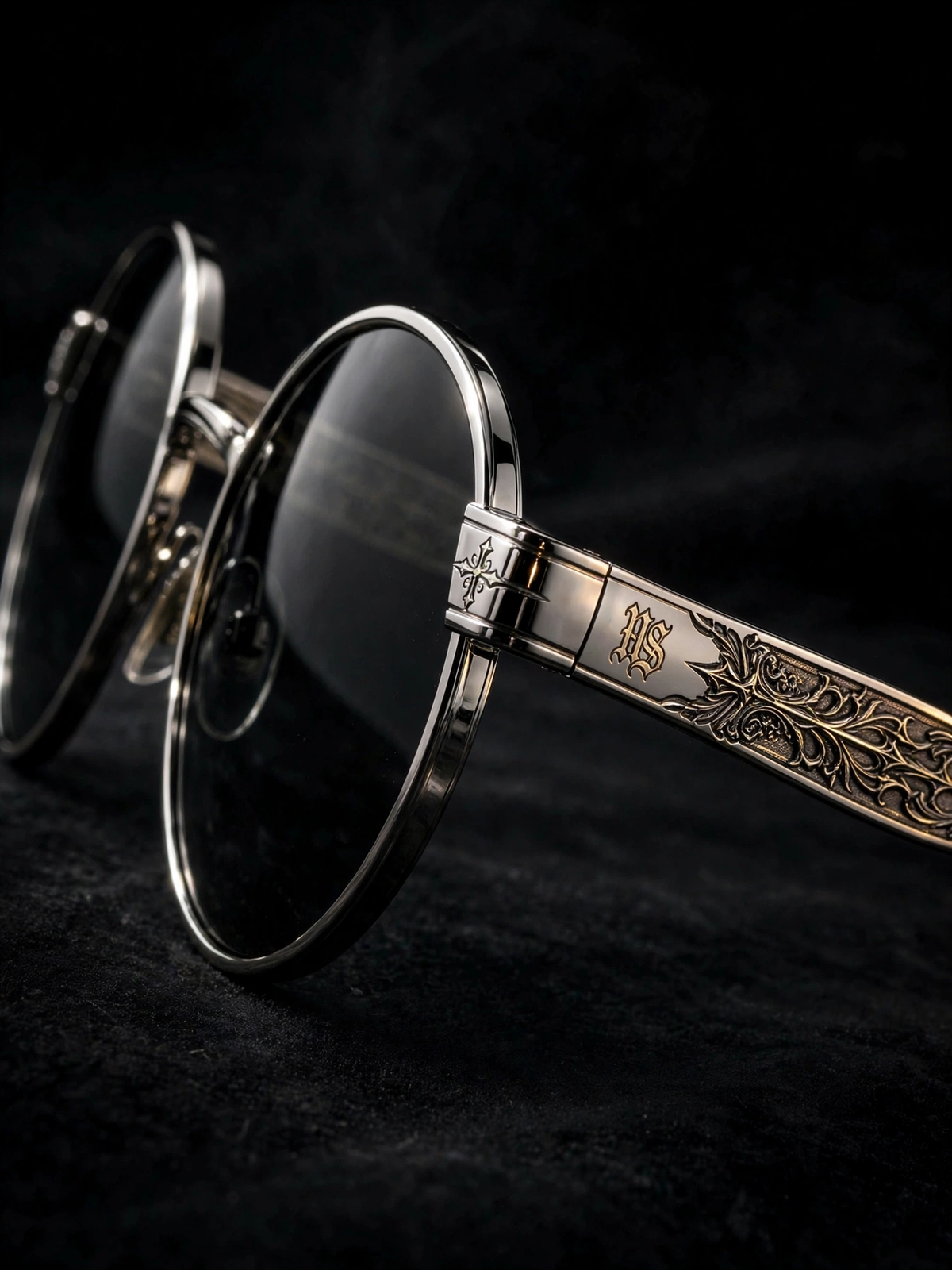 Chrome Round Sunglasses