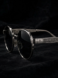 NIGHT SHIFT Chrome Round Sunglasses