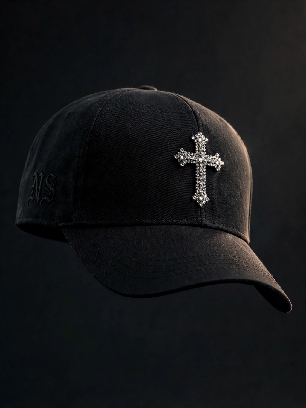 NS Rhinestone Cross Fitted