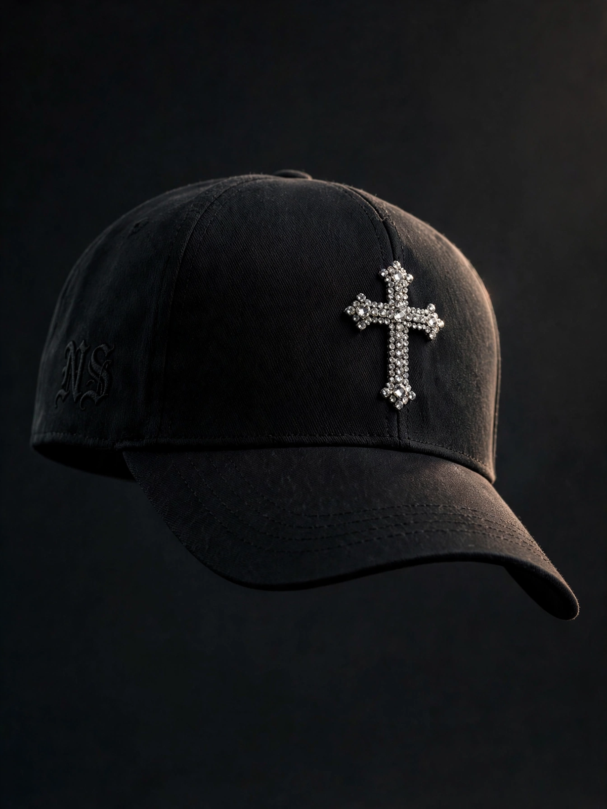 NS Rhinestone Cross Fitted