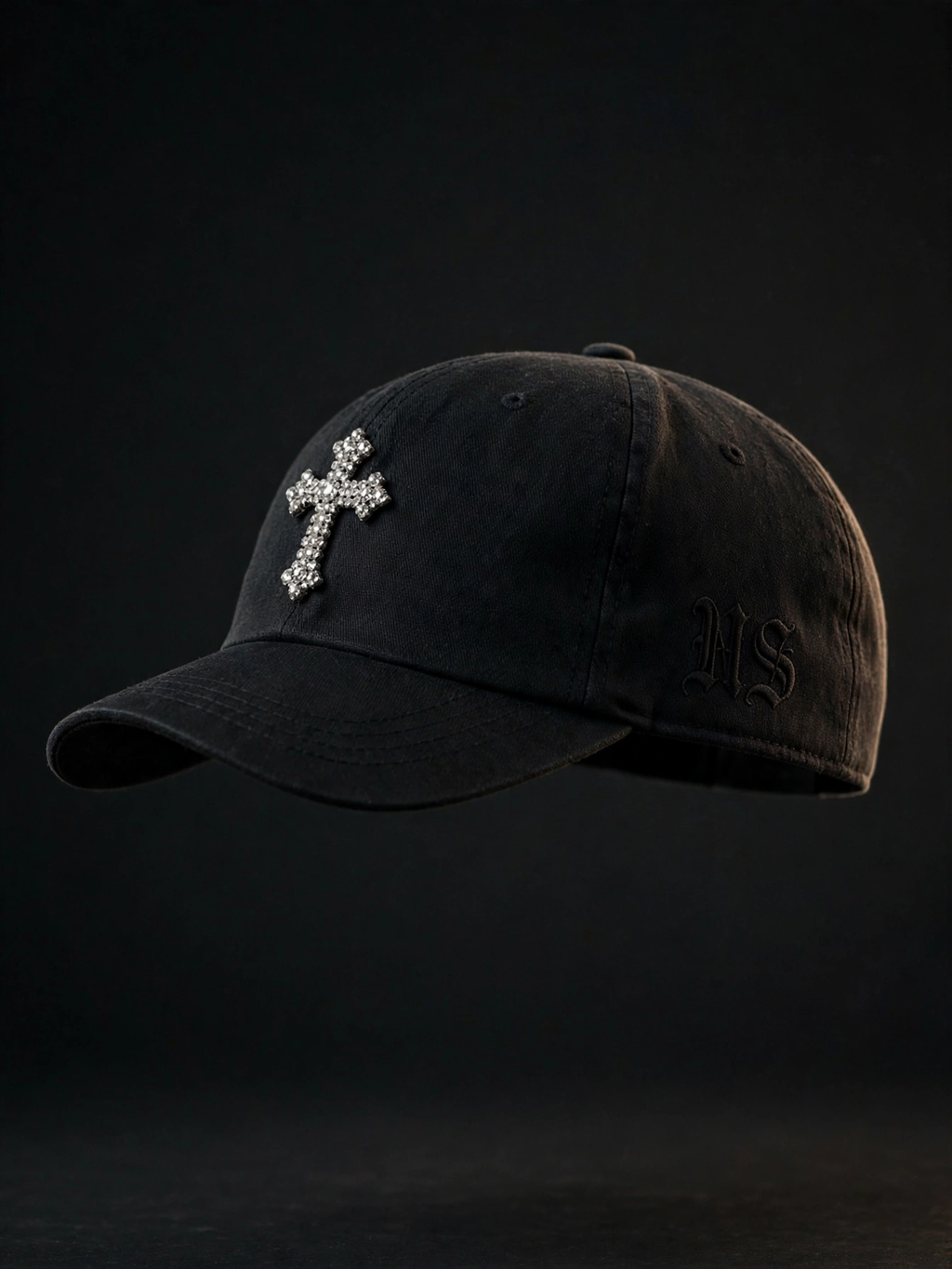 NS Rhinestone Cross Fitted