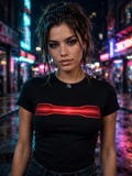 NIGHT SHIFT Black Baby Tee