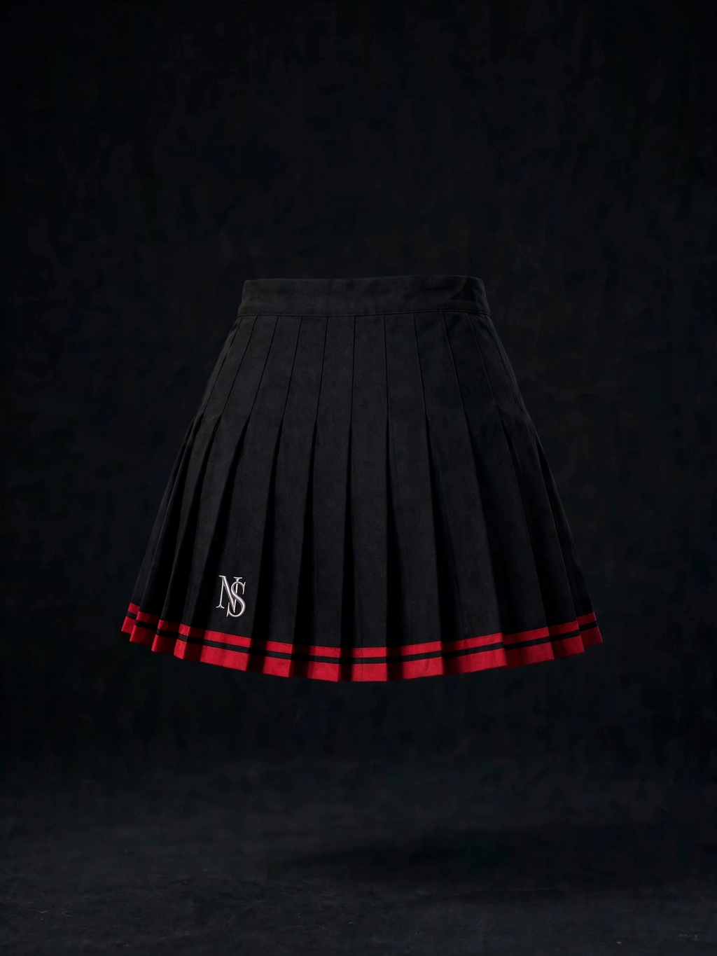NIGHT SHIFT Black Pleated Mini Skirt alternate view