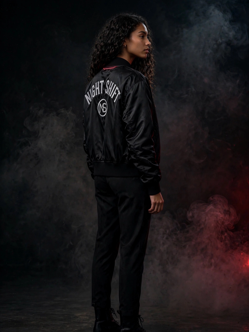 Back Statement Bomber Jacket