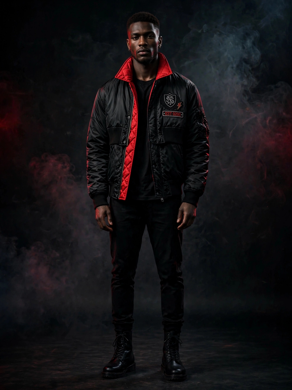 Crest Patch Bomber Jacket