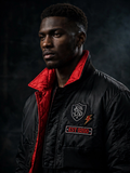 NIGHT SHIFT Crest Patch Bomber Jacket