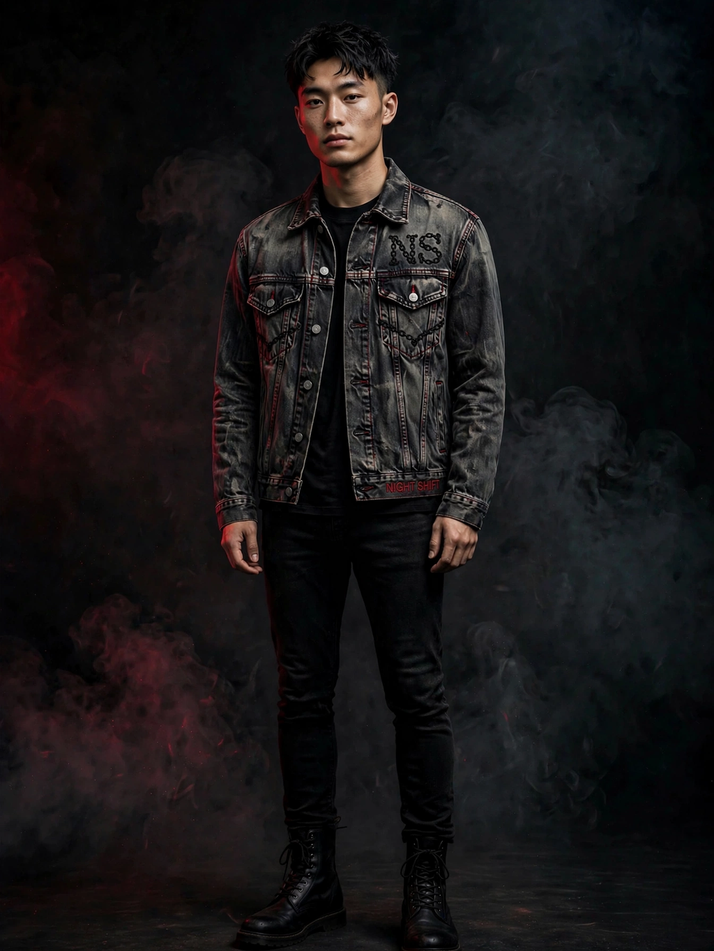 Washed Denim Trucker Jacket