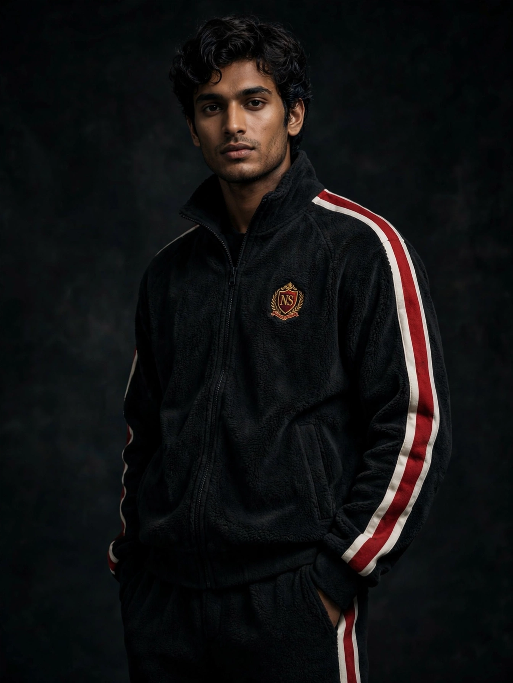 NIGHT SHIFT Stripe Block Tracksuit