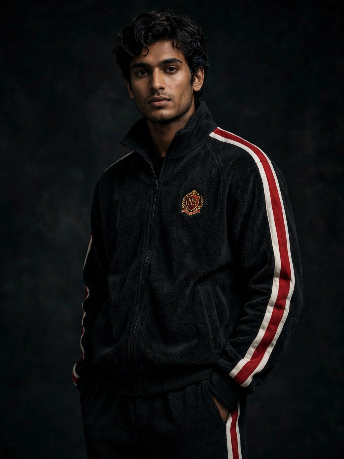 NIGHT SHIFT Stripe Block Tracksuit