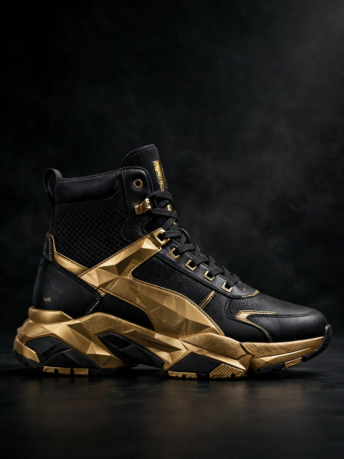 NIGHT SHIFT Black Gold High-Top