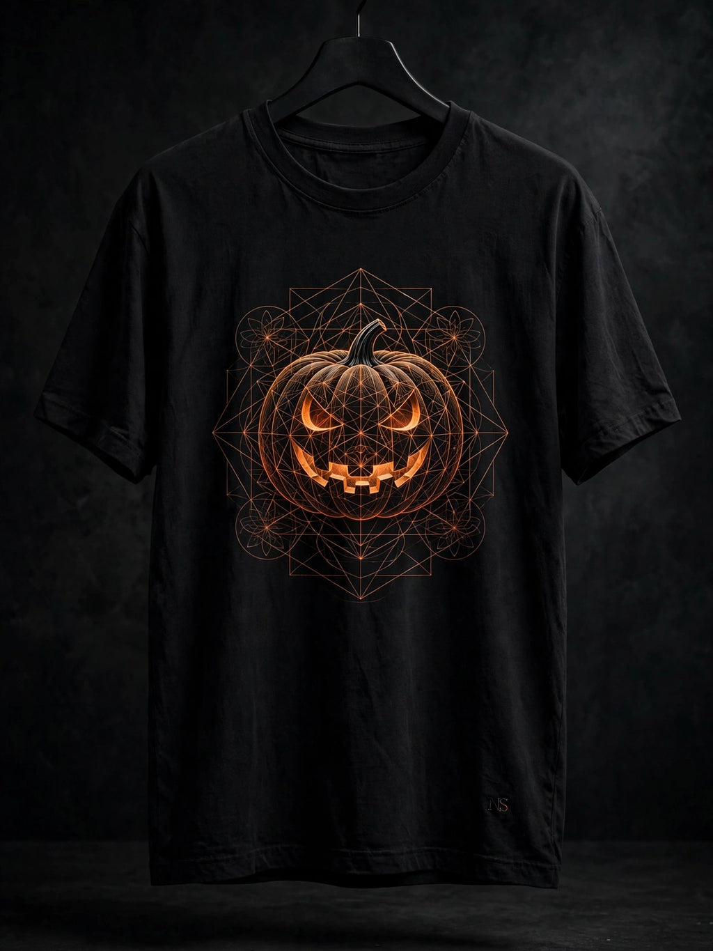 NIGHT SHIFT Geometric Pumpkin Tee