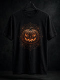 NIGHT SHIFT Geometric Pumpkin Tee