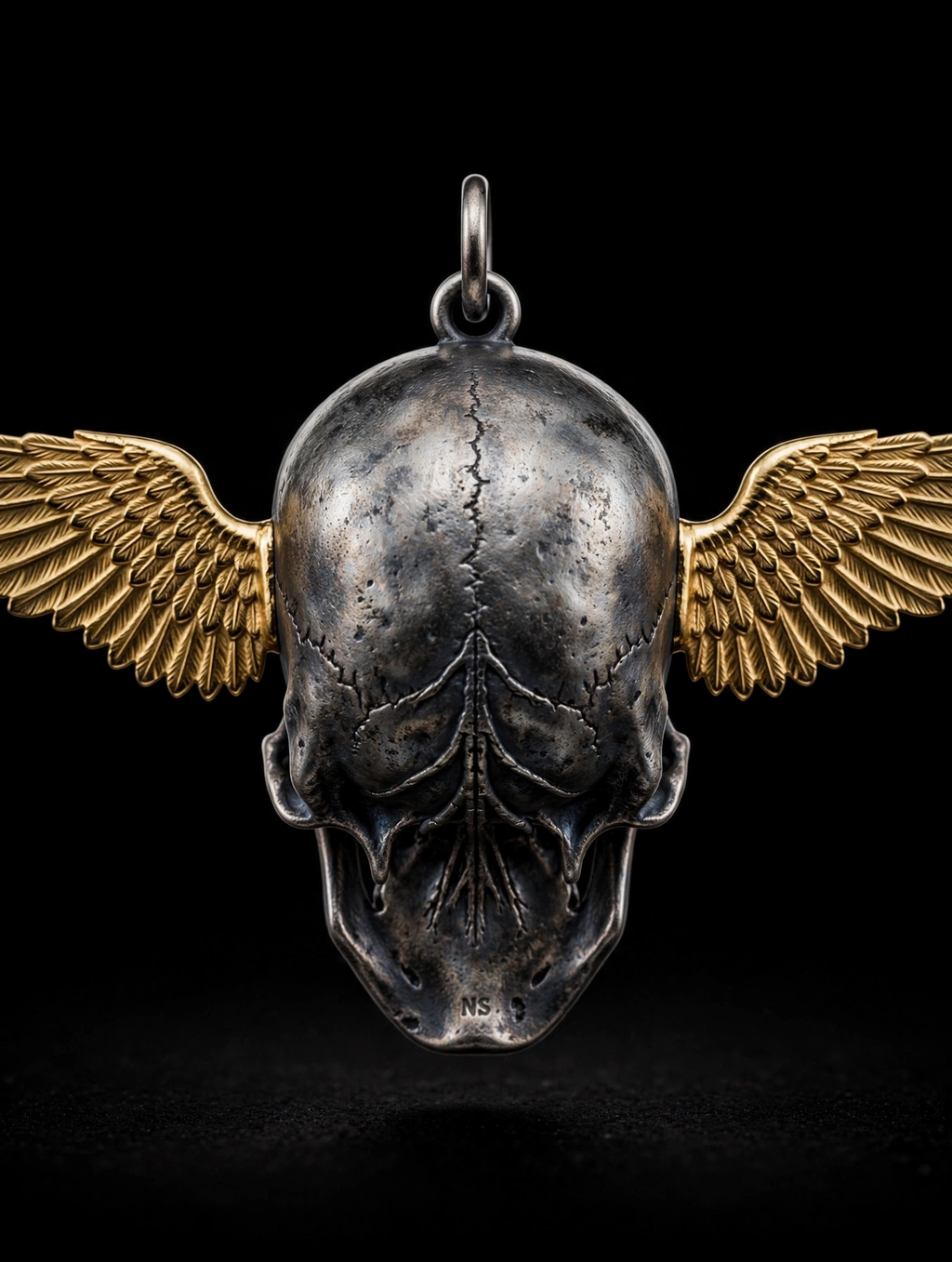 Winged Skull Pendant