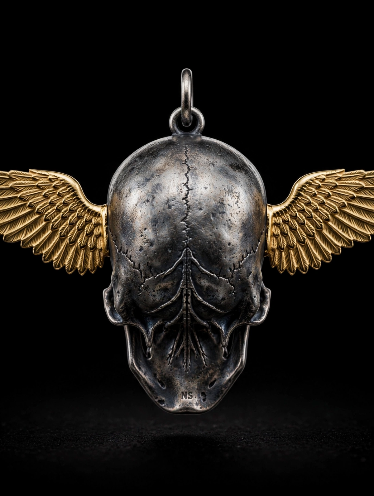 Winged Skull Pendant
