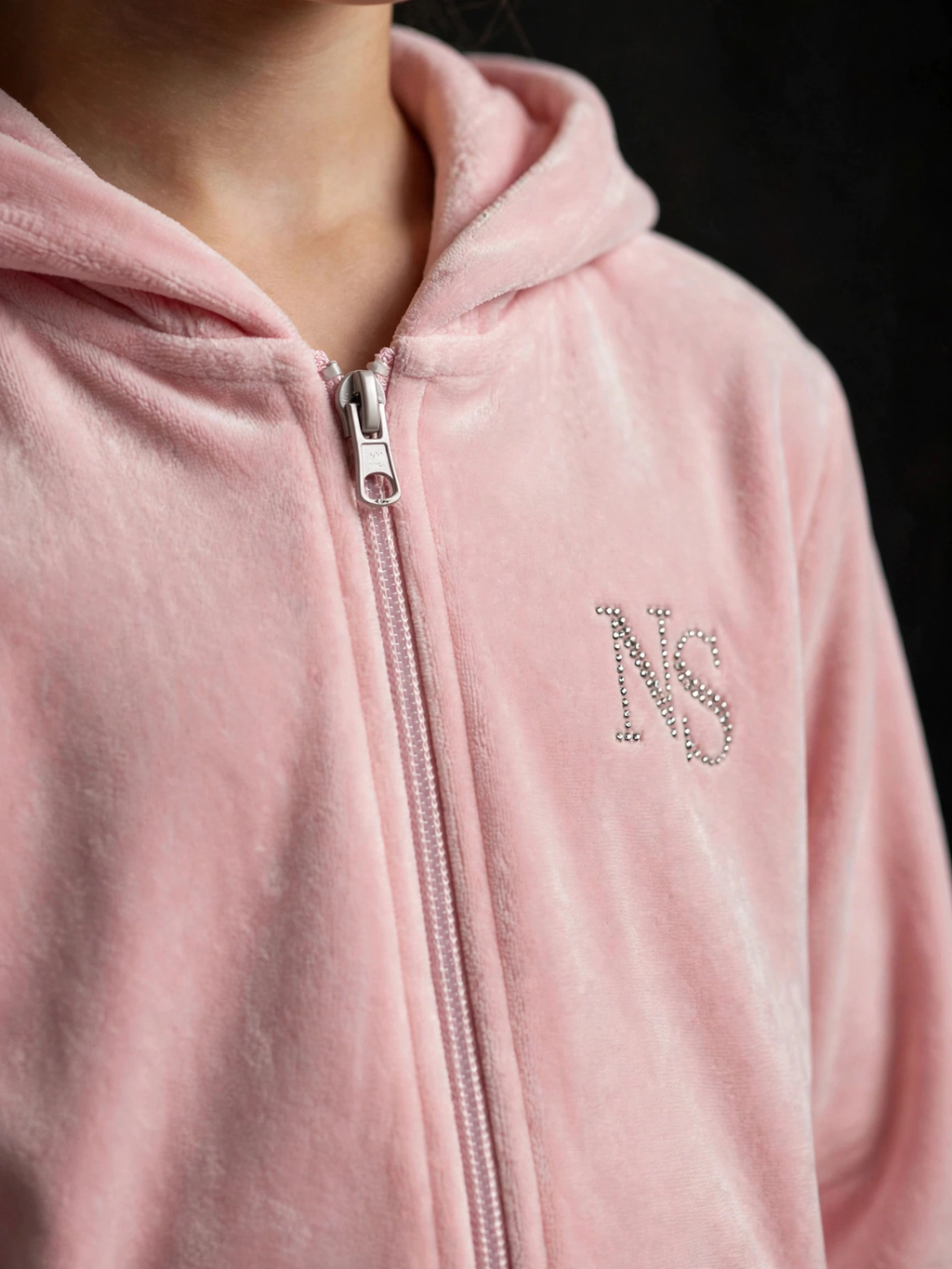 Kids Pink Velour Set