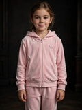 NIGHT SHIFT Kids Pink Velour Set