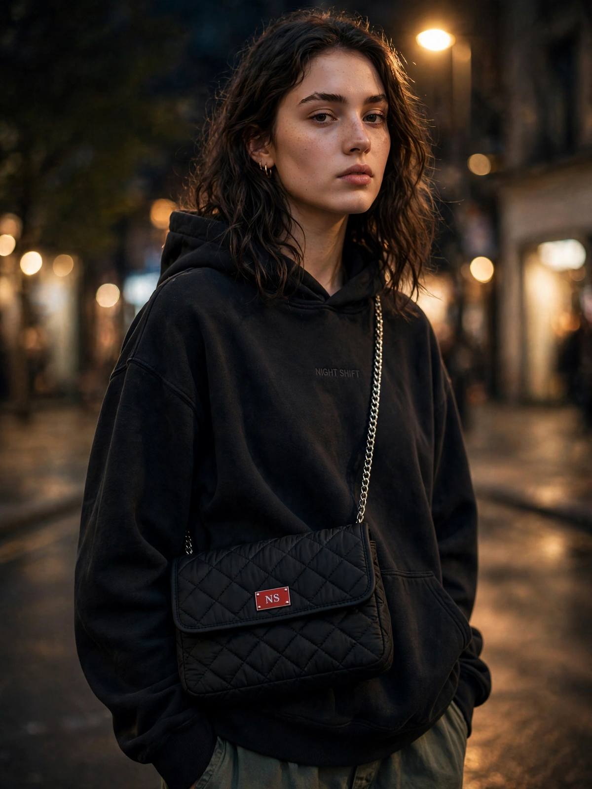 NS Quilted Chain Purse
