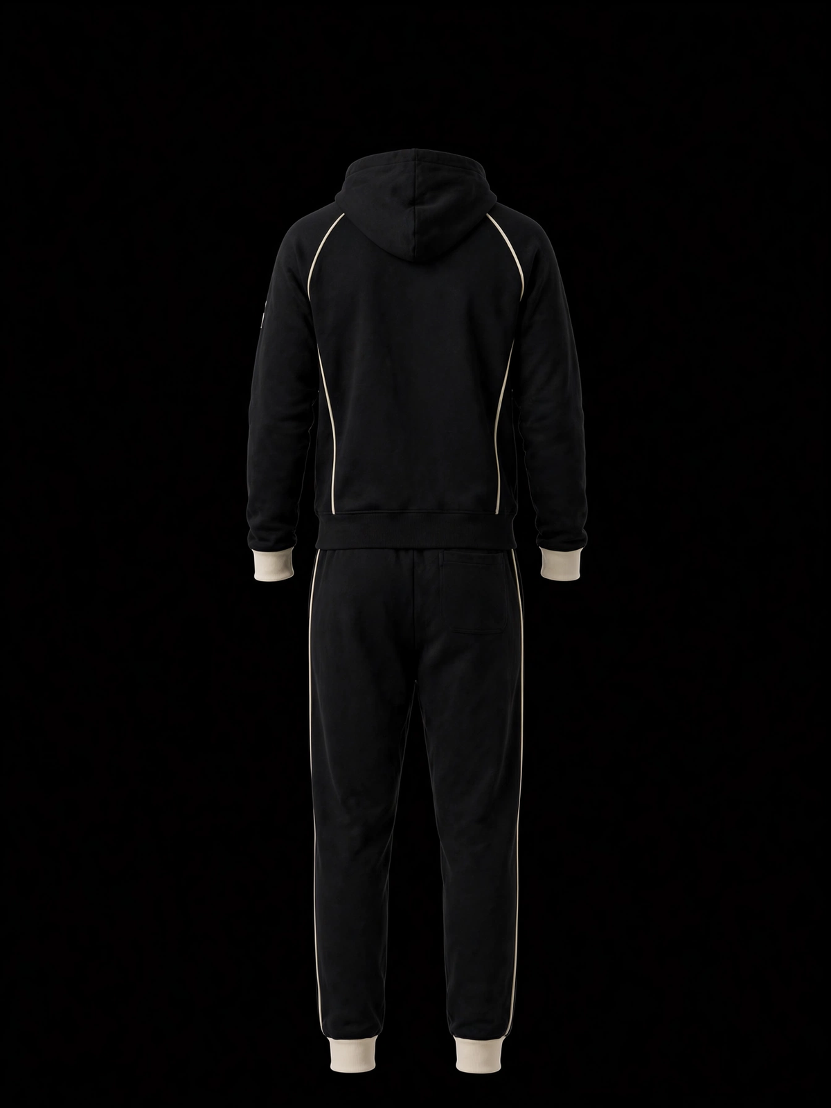 NS Bone Trim Zip Hoodie Set
