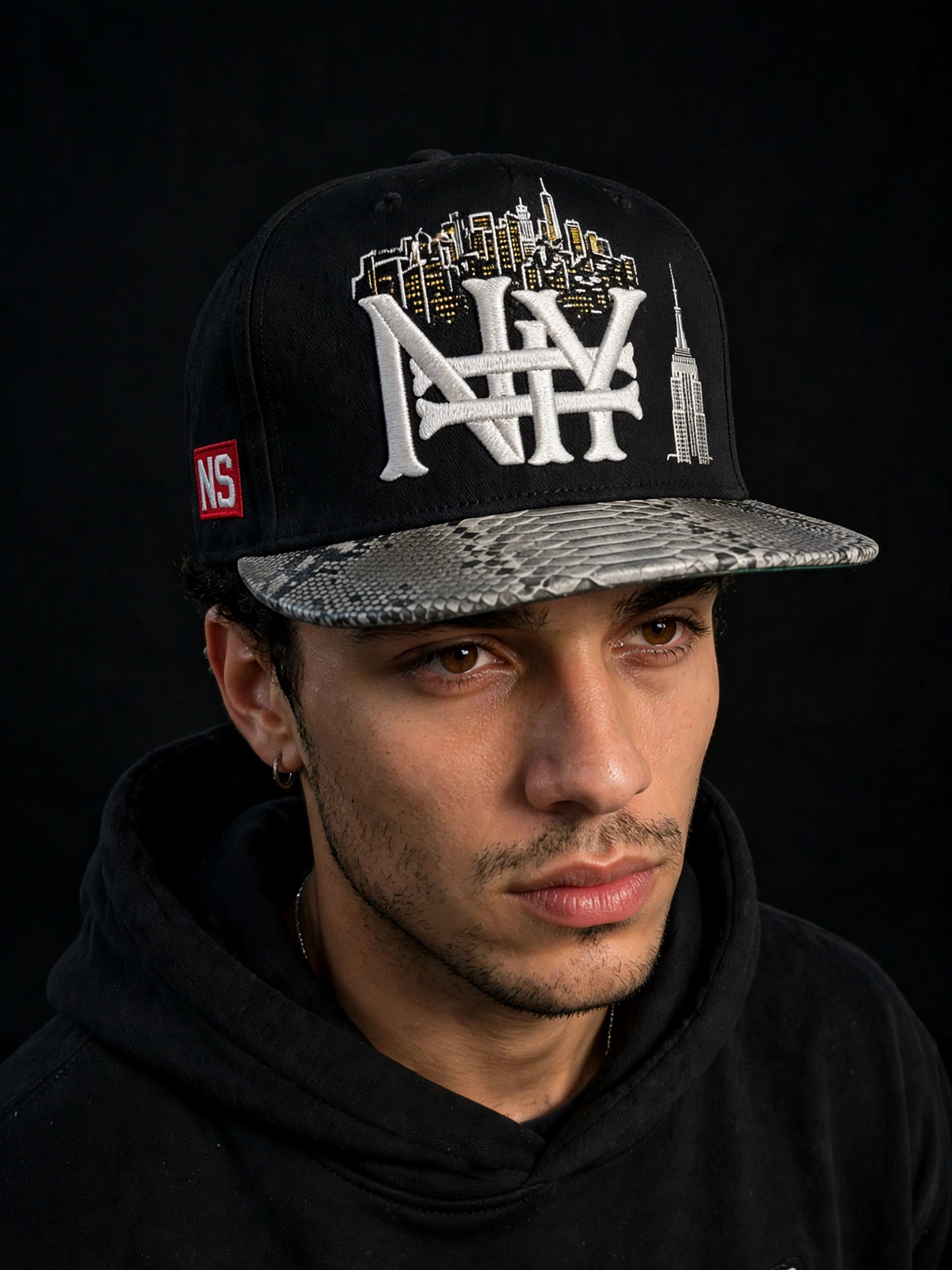 NS NY Skyline Interlock Snapback