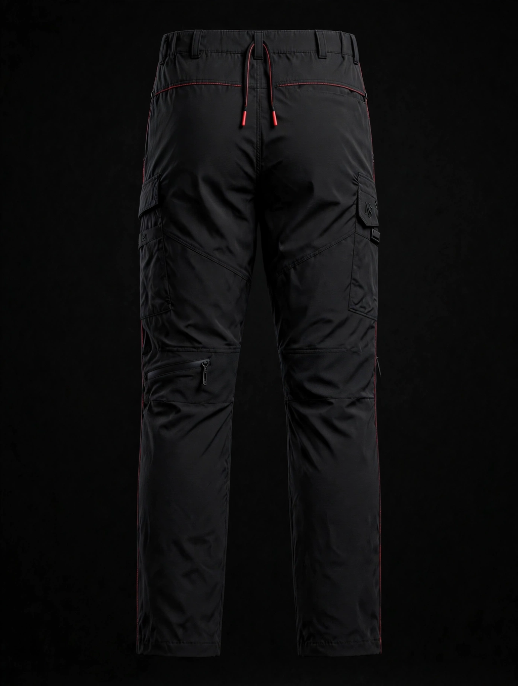 NIGHT SHIFT Black Technical Cargo Pants alternate view