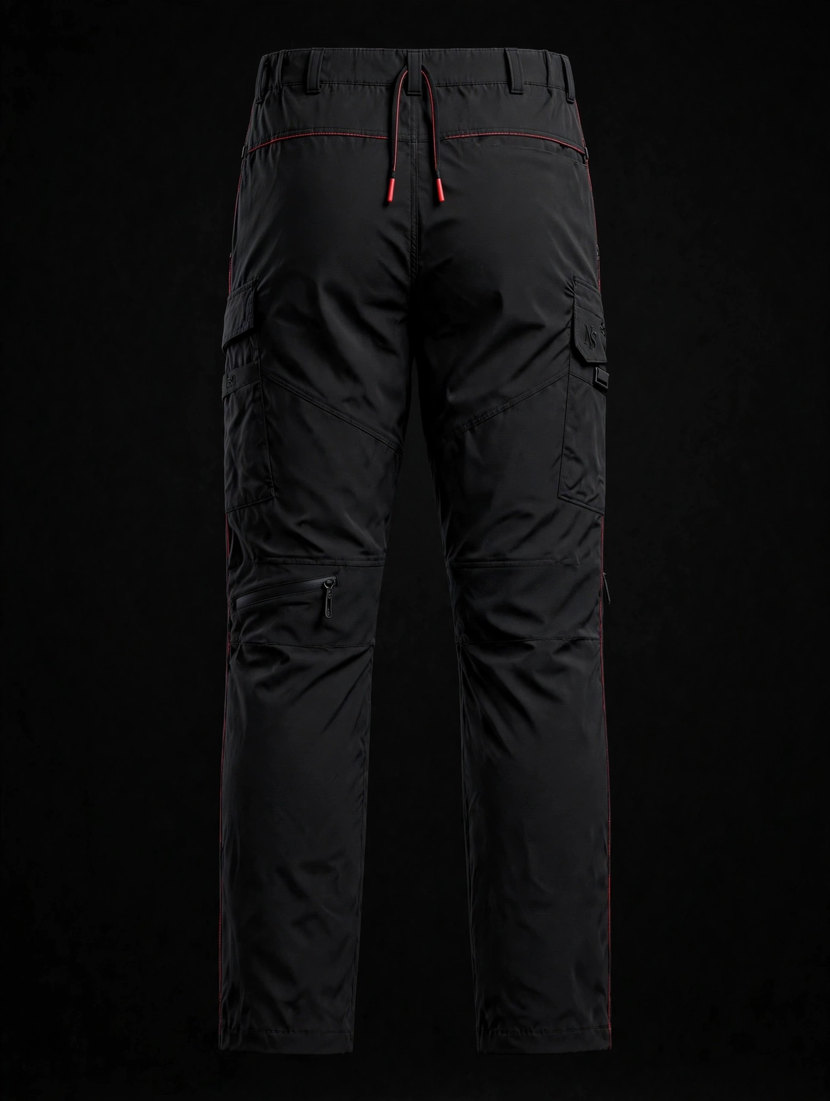 NIGHT SHIFT Black Technical Cargo Pants alternate view