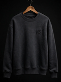 NIGHT SHIFT Charcoal Heavyweight Crewneck