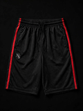 NIGHT SHIFT Black Mesh Shorts