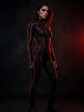 NIGHT SHIFT Black Catsuit