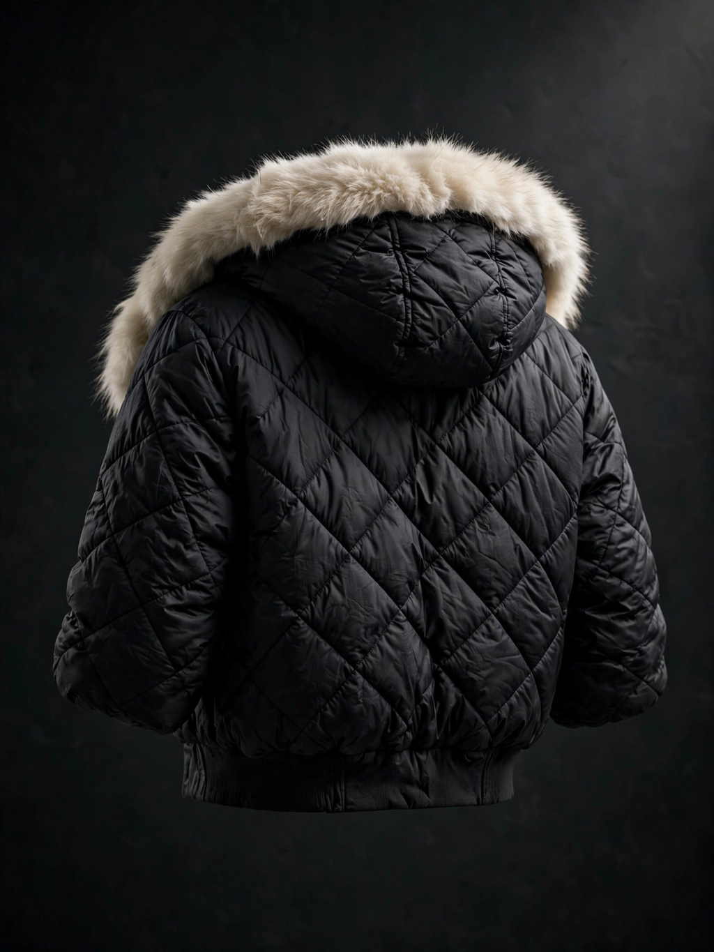 Womens Cropped Puffer