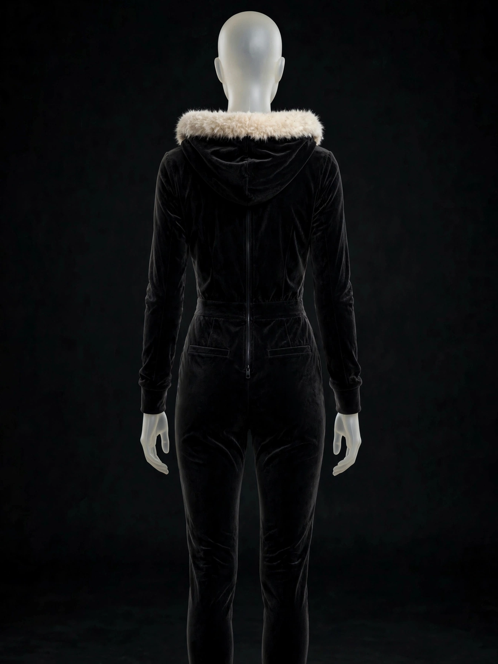 Black Velour Jumpsuit