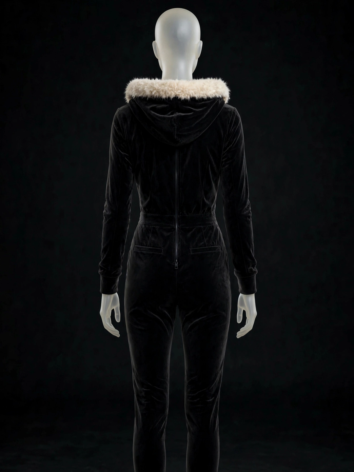 Black Velour Jumpsuit